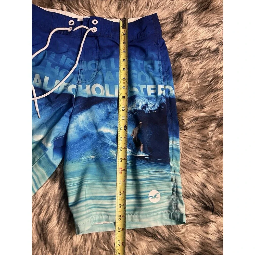 Hollister California Blue Ocean Surf Swim Trunk Shorts Men